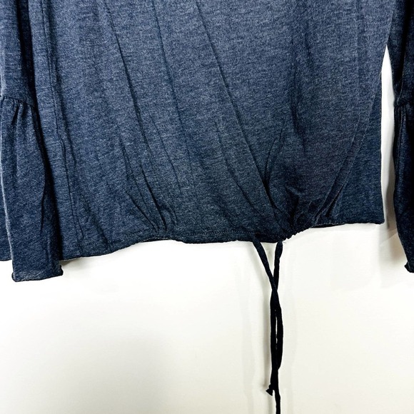 Chaser NWT Vintage Jersey Boatneck Bell Sleeve Drawstring Top Twilight Sz Medium - Picture 4 of 6